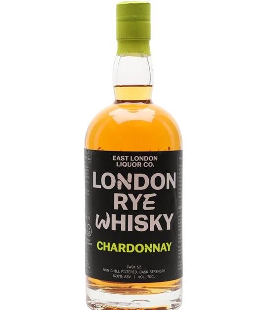 East London Liquor Co Rye Whisky 2018 Chardonnay Cask