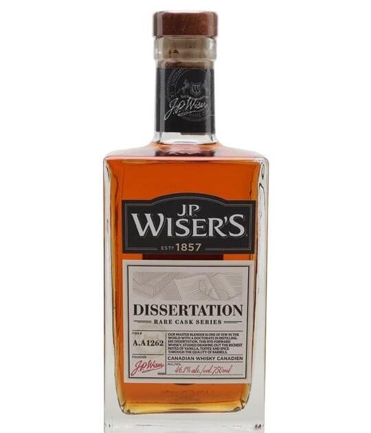 JP Wiser's Dissertation Rare Cask Series